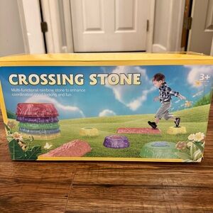 Crossing Stone Kids Balance Light Up Stepping Stones Set Obstacle Course Toy 3+